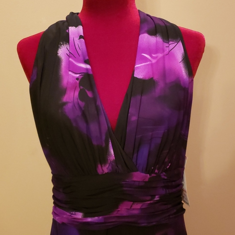 New - Purple floral dress